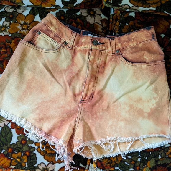 Vintage Bleached Cut-off Shorts - Picture 1 of 4